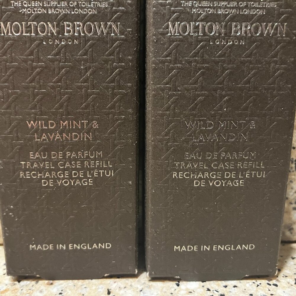 Molton Brown 2 Wild Mint & Lavandin Purse Eau De Parfume Refill!! NIB!!
